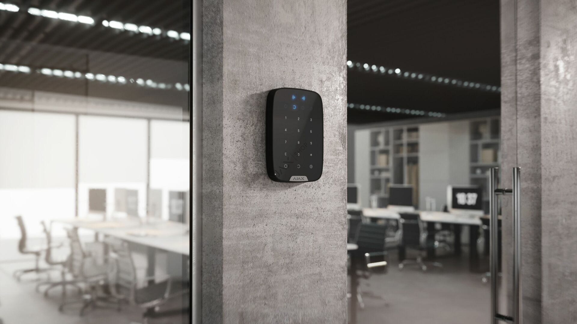 AJAX KeyPad Plus Kablosuz Şifreli ve Kartlı Keypad