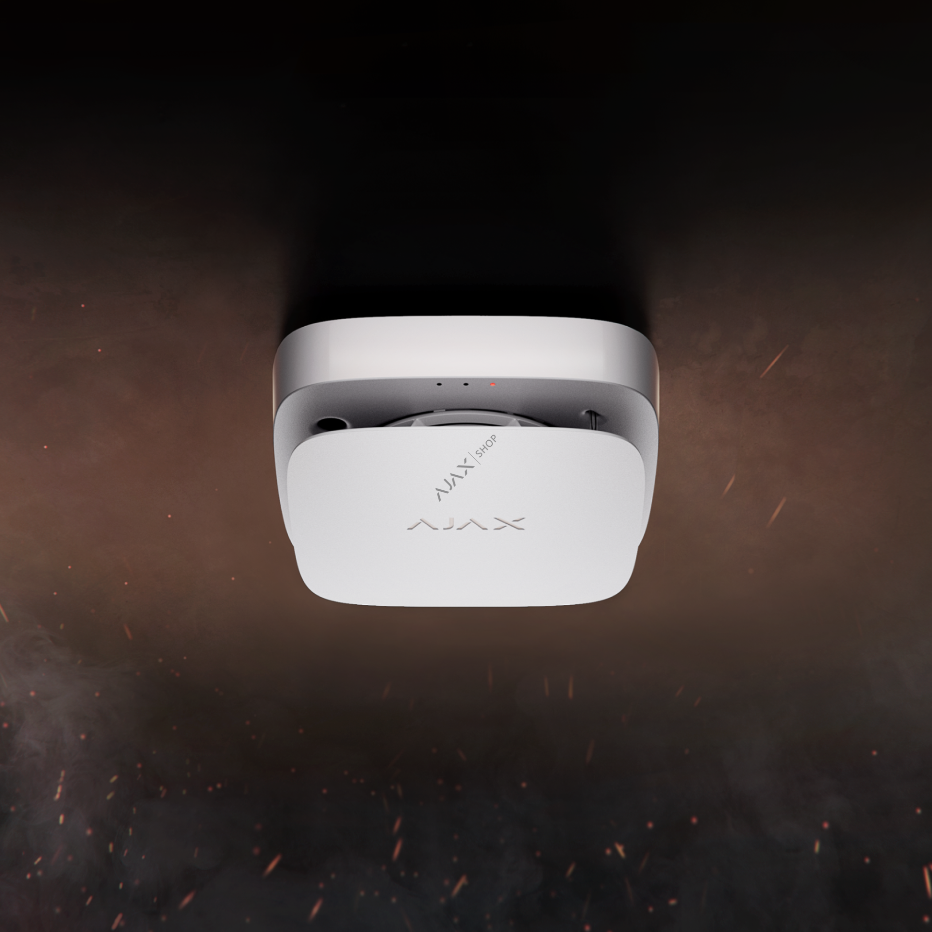 AJAX FireProtect 2 RB (Heat/Smoke/CO) Değiştirilebilir Pilli Isı, Duman ve CO Dedektörü