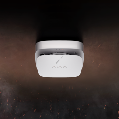 AJAX FireProtect 2 RB (Heat/Smoke/CO) Değiştirilebilir Pilli Isı, Duman ve CO Dedektörü