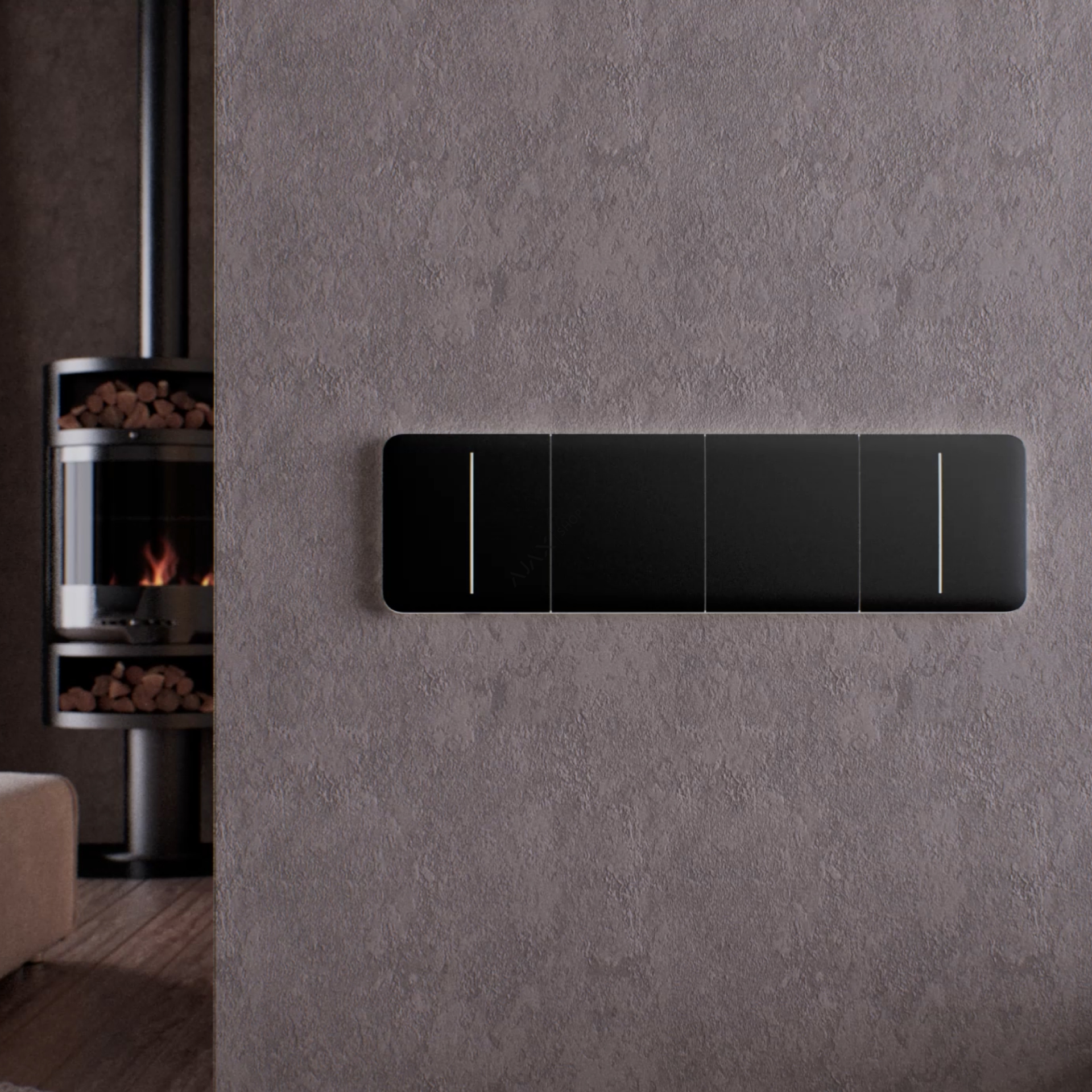 AJAX LightSwitch SideButton Çerçeve Uyumlu Sağ ve Sol Montajlı 2 Lamba Yönetebilen Temassız Akıllı Anahtar