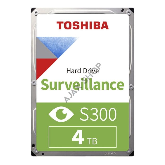 TOSHIBA HDWT840UZSVA 4TB 5400RPM 256MB Sata3 S300 7/24 Güvenlik Diski