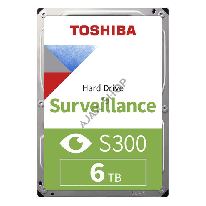 TOSHIBA HDWT860UZSVA 6TB 5400RPM 256MB Sata3 S300 7/24 Güvenlik Diski