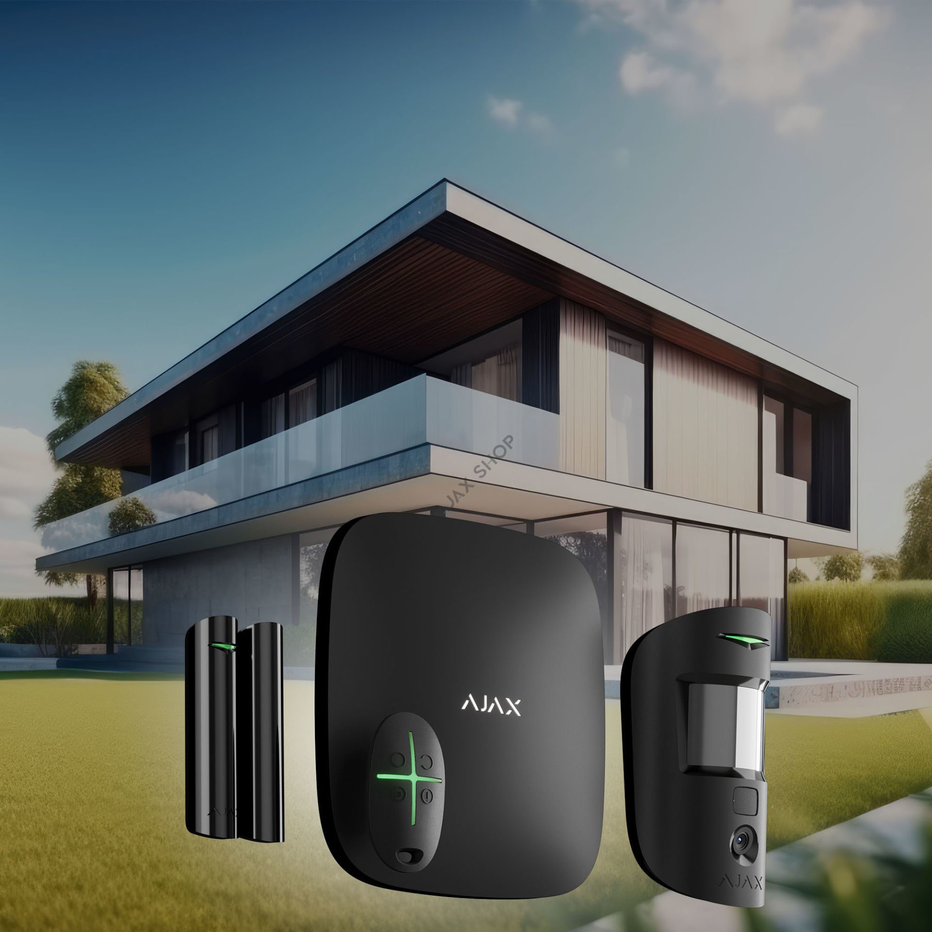 AJAX StarterKit Cam Kablosuz Kameralı Dedektörlü Alarm Seti