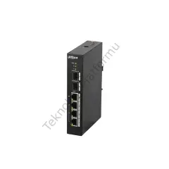 Dahua PFS3206-4P-96 Dahua 4 Port 1 Portu Gigabit 3 Portu 10/100 RJ-45 Girişli 4 Port 96W PoE ve +2 Port Gigabit SFP Girişli Yönetilmeyen Switch