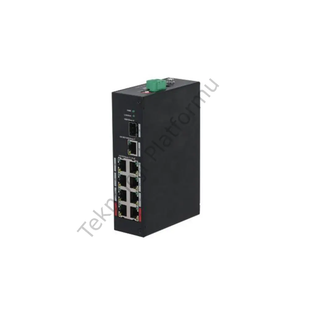 Dahua PFS3110-8ET-96 Dahua 8 Port 10/100 RJ-45 Girişli 8 Port 96W PoE ve +1 Port Gigabit SFP 1 Port Gigabit RJ-45 Uplink Yönetilmeyen Switch