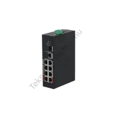 Dahua PFS3110-8ET-96 Dahua 8 Port 10/100 RJ-45 Girişli 8 Port 96W PoE ve +1 Port Gigabit SFP 1 Port Gigabit RJ-45 Uplink Yönetilmeyen Switch