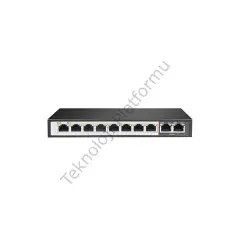 Tiandy PS-1008G-2G2SFP 8 Port Gigabit RJ-45 Girişli 8 Port 120W AI PoE ve 2 Port Gigabit RJ-45 Uplink, 2 Port SFP Yönetilmeyen Switch