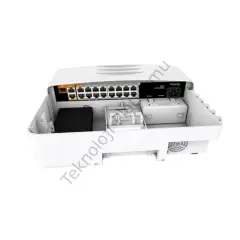 HPS-3014E2G-2G1SFP 16 Port 14 Portu 10/100, 2 Portu Gigabit RJ-45 16 Port 300W AI PoE ve 2 Port Gigabit RJ-45 Uplink, 1 Port SFP Yönetilmeyen Switch (Su Geçirmez Dış Ortam)